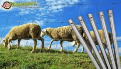 40 W-Profil Zaunanker Erdanker für Wildzaun Forstzaun Weidezaun 70cm ^ Aquagart Outlet