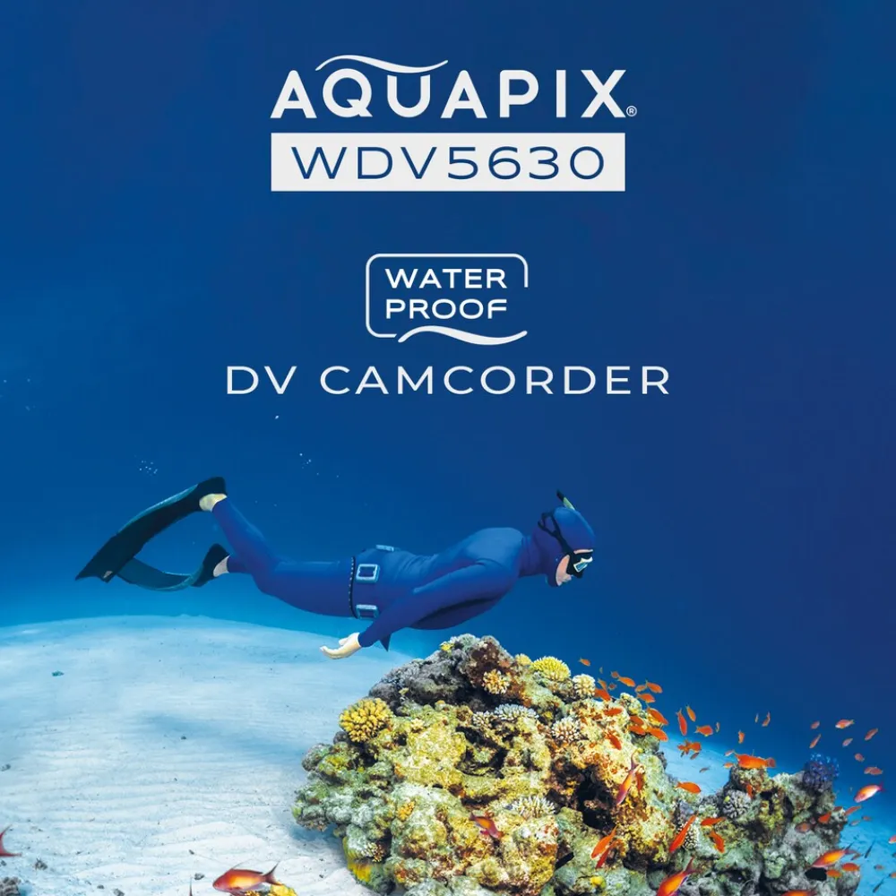 aquapix WDV5630 Unterwasser DV-Camcorder Grau / Blau Clearance