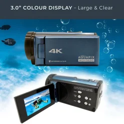 aquapix WDV5630 Unterwasser DV-Camcorder Grau / Blau Clearance