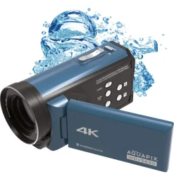 aquapix WDV5630 Unterwasser DV-Camcorder Grau / Blau Clearance