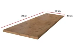 Arbeitsplatte 190 cm 38 mm Küchenzeile Küchenblock Eiche Lancelot Küche Vigo ^ Küchen-Preisbombe Outlet