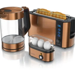 Frühstücksset 3 teilig, Wasserkocher, Toaster, Eierkocher ^ Arendo Sale