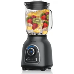 Standmixer, 1,75L Glasbehälter Edelstahl, 1400W, Glas Smoothie Maker / Mixer Ice Crush Funktion Milchshaker, Grau/Schwarz ^ Arendo Sale