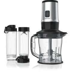 Standmixer 700 W, Edelstahl Mixer & Zerkleinerer 1,2L 2IN1 inkl. 2x Mixbehälter je 0,57L ^ Arendo Best