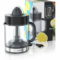 Arendo Zitruspresse mit 40 W & 700 ml Fruchtsaftbehälter Presskegel mit zwei Drehrichtungen New