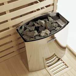 Artsauna Saunakabine Espoo200 Premium  mit Saunaofen – 5 Personen – Hemlock Holz & Glasfront Discount
