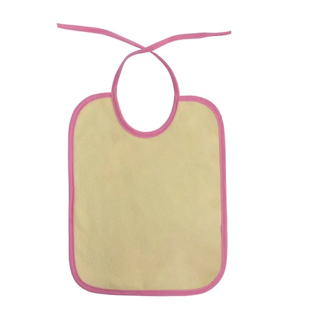Baby Care Babylatz 7-teiliges Set, zweilagig, waschbar, Bindebänder, ab Geburt rosa blau Sale