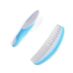 Baby Haarpflegeset C2000 blau, Haarbrüste, Kamm, empfindliche Kopfhaut für Babys ^ Moni Sale