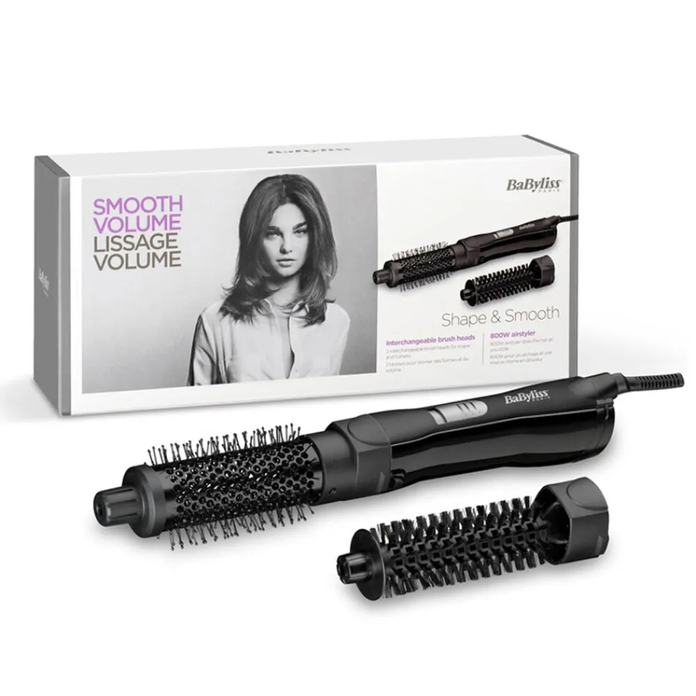Babyliss AS82E Shape & Smooth Warmluftbürste schwarz Online