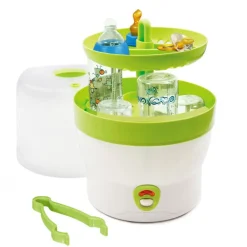 Babyruf BS 29g Babyflaschen Sterilisator für 6 Flaschen, grün Hot