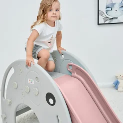 Baby Vivo Kinderrutsche / Rutsche - Elefant in Pink/Grau Online