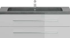 Badmöbel Granit G654 YAMO 130 cm 1 Hahnloch SoftClose in versch. Ausführungen ^ Posseik Best