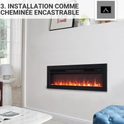 Elektrokamin Agnes 36 - Stand, Wand, Einbau, Heizung 1800 W ^ BALDERIA Discount