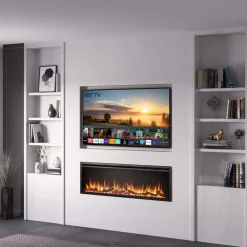 BALDERIA Elektrokamin Atalanta 60 - Einbaukamin mit Heizung 1500 W New