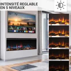 BALDERIA Elektrokamin Athena 52 - Einbau, Heizung 1500 W, App-Funktion Clearance