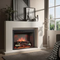 BALDERIA Elektrokamin Calida 30 - Einbau mit Heizung 2000 W, 3D-Flamme Discount