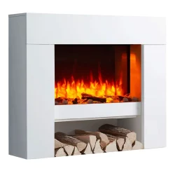 BALDERIA Elektrokamin  Naran - Standkamin mit Heizung 2000 W, weiss Sale