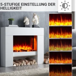 BALDERIA Elektrokamin  Naran - Standkamin mit Heizung 2000 W, weiss Sale