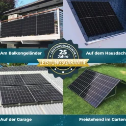 Veska Balkonkraftwerk 1000/800W Bifazial Photovoltaik Solaranlage WIFI Smarte Mini-PV Anlage Sale