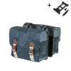 Doppelpacktasche   "Bohème - Double Bag MIK 2.0" , indigo blau ^ Basil New