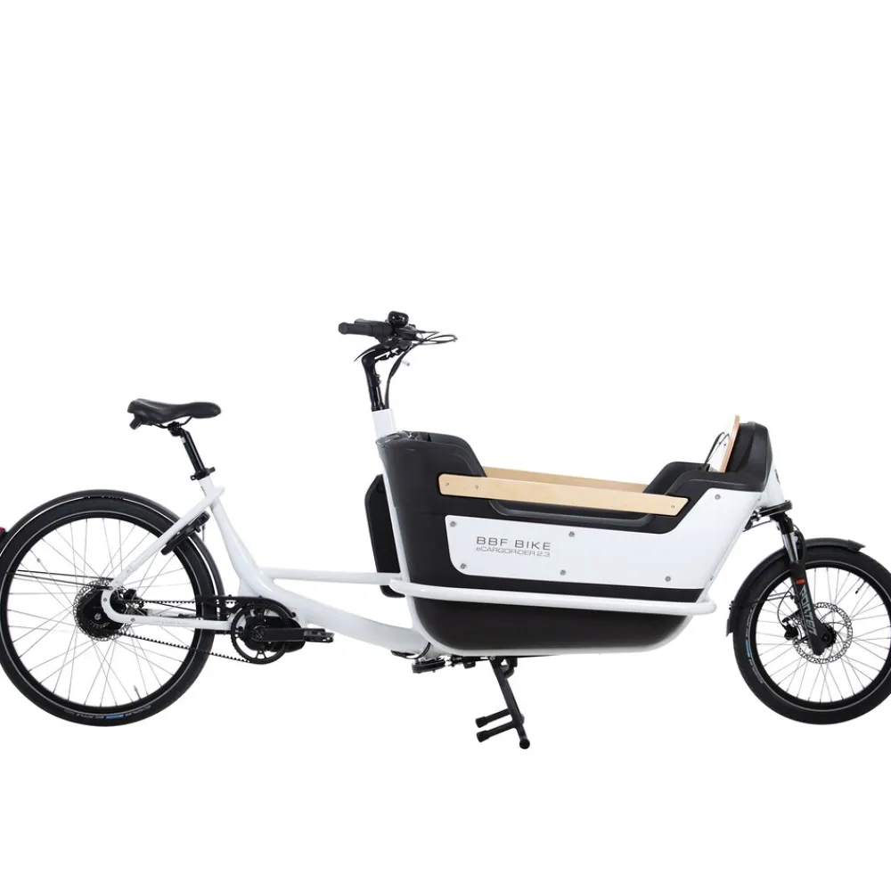 BBF eCargorider 2.3 Royal Lastenrad 26/20 Zoll Elektro Lastenfahrrad Cargo Bike Damen Herren Cargo Cycle bis 155 kg Zuladung weiß Sale