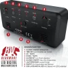 BEARWARE digitaler Wecker mit Netzteil und extra großen 2200 mAh Akku - Musikwecker Reisewecker - 13 Songs und Klingeltöne - Temperaturanzeige Online