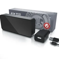 BEARWARE digitaler Wecker mit Netzteil und extra großen 2200 mAh Akku - Musikwecker Reisewecker - 13 Songs und Klingeltöne - Temperaturanzeige Online