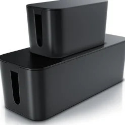 BEARWARE Kabelbox Kabelbox mit Gummifüßen - Kabelmanagement / dezente Optik / Ladebox Hot