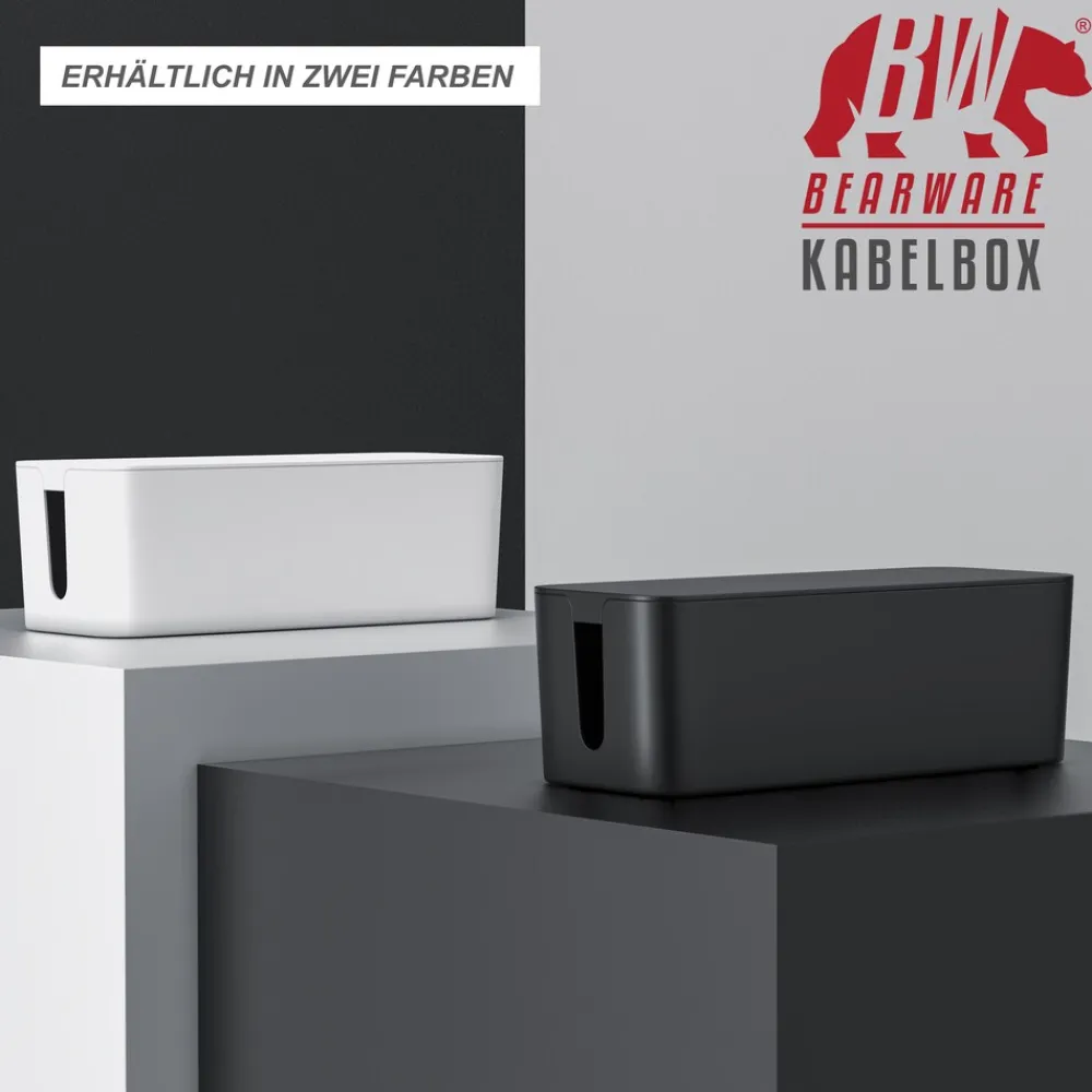 BEARWARE Kabelbox mit Gummifüßen - Kabelmanagement / dezente Optik / Ladebox Sale