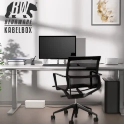 Kabelbox Set 2 teilig, Gummifüße, zum Kabelmanagement ^ BEARWARE Online