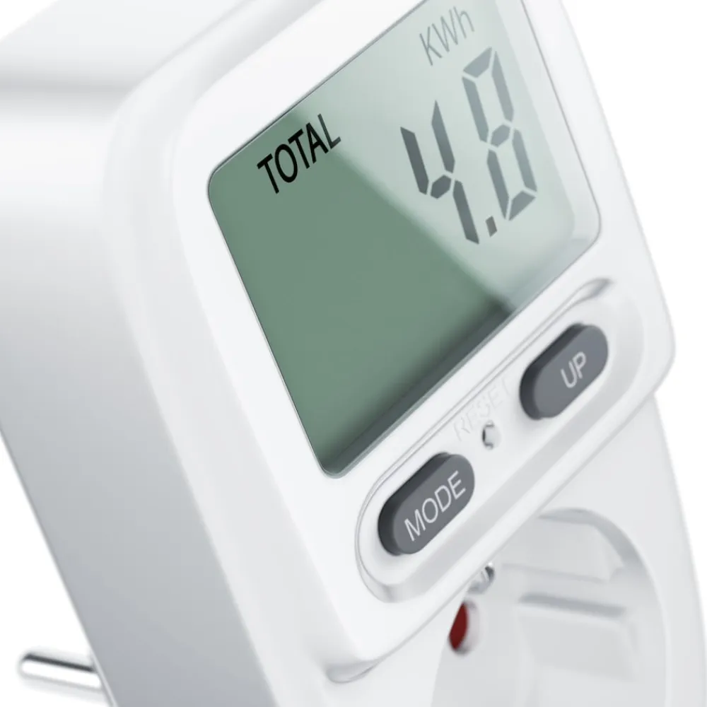 Stromverbrauchszähler mit Kindersicherung Power Meter Energiekostenmessgerät ^ BEARWARE Best