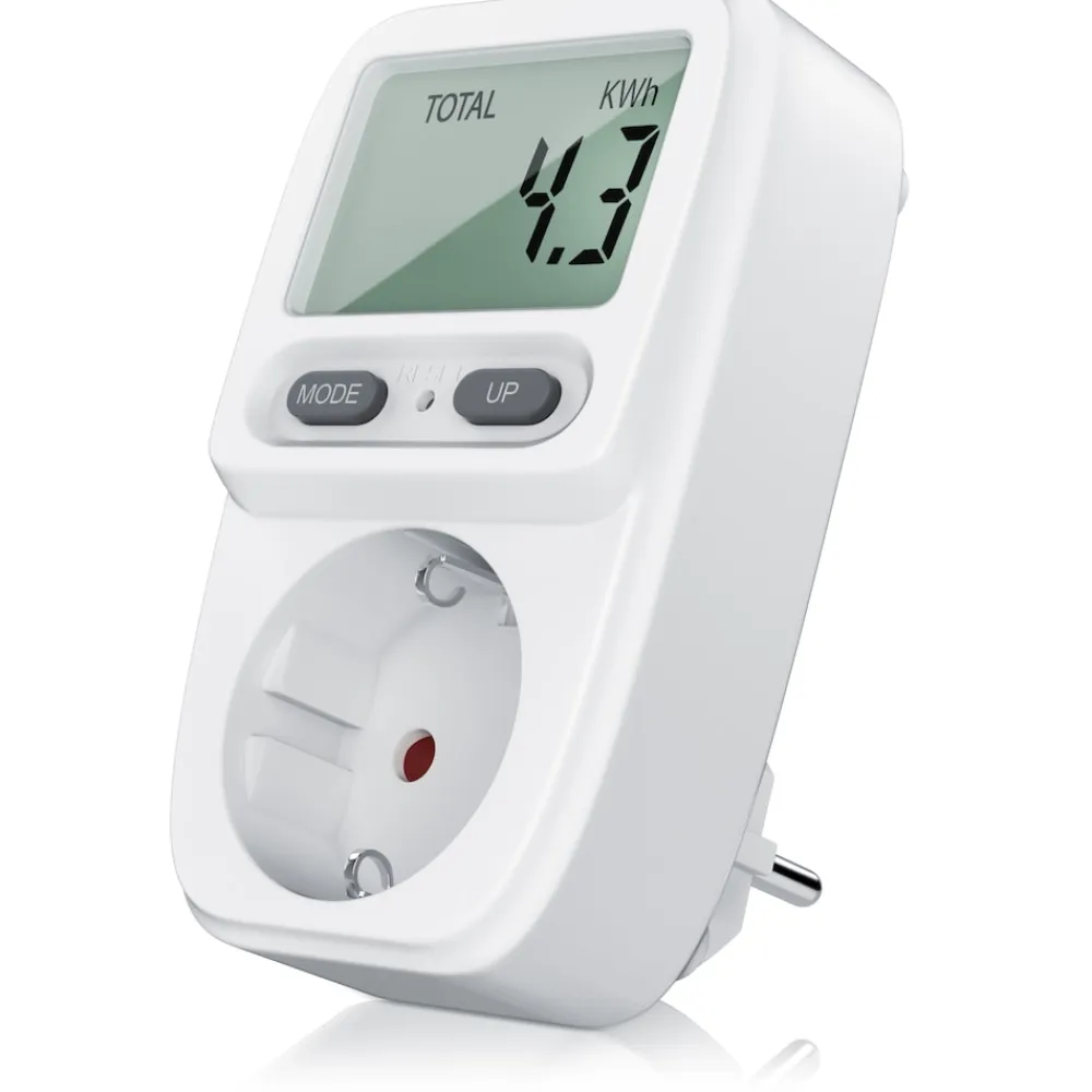Stromverbrauchszähler mit Kindersicherung Power Meter Energiekostenmessgerät ^ BEARWARE Best