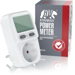 Stromverbrauchszähler mit Kindersicherung Power Meter Energiekostenmessgerät ^ BEARWARE Best