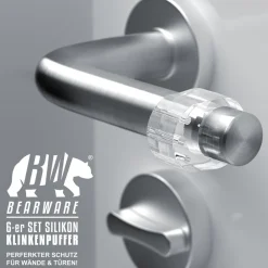 Türklinkenpuffer 6er Set - Türgriffpuffer, Türstopper, Stoßfänger 25 x 32 mm ^ BEARWARE Online