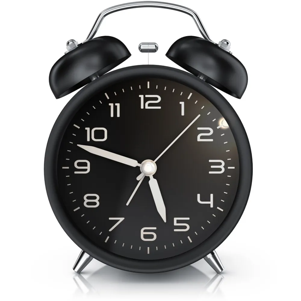 Wecker analog, laut, ohne Ticken, Retro-Design ^ BEARWARE Outlet