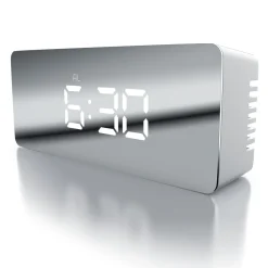 BEARWARE Wecker, LED Digital Spiegelwecker mit Nachtmodus & Temperaturanzeige, Kosmetikspiegel Discount