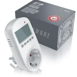 4x Steckdosen Thermostat für Heiz & Klimageräte Individuell programmierbar / LCD-Display ^ BEARWARE Clearance