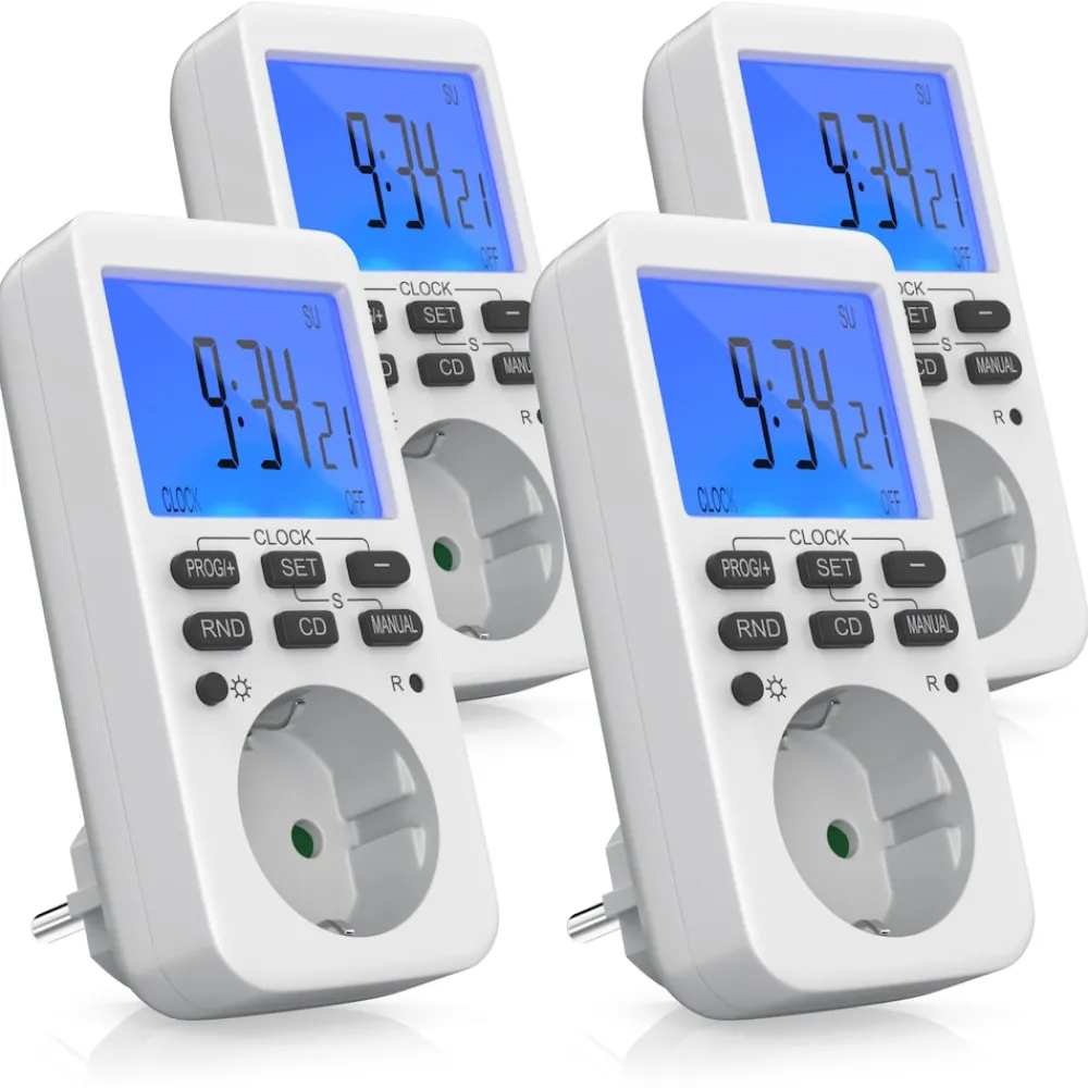 BEARWARE Zeitschaltuhr programmierbar mit LCD Display Steckdosen Timer / max 3680W Discount