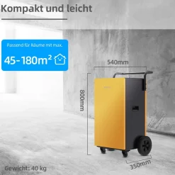 Bautrockner / Luftentfeuchter 90 Liter BC90LEF2202 ^ Be Cool