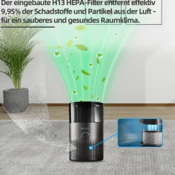 Be Cool Luftbefeuchter und Luftreiniger mit H13-Filter BCLB2402B Discount