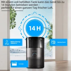 Be Cool Luftbefeuchter und Luftreiniger mit H13-Filter BCLB2402B Discount