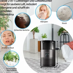 Be Cool Luftbefeuchter und Luftreiniger mit H13-Filter BCLB2402B Discount