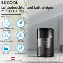 Be Cool Luftbefeuchter und Luftreiniger mit H13-Filter BCLB2402B Discount