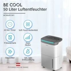 Luftentfeuchter 50 Liter BC50LEF2301 ^ Be Cool Outlet