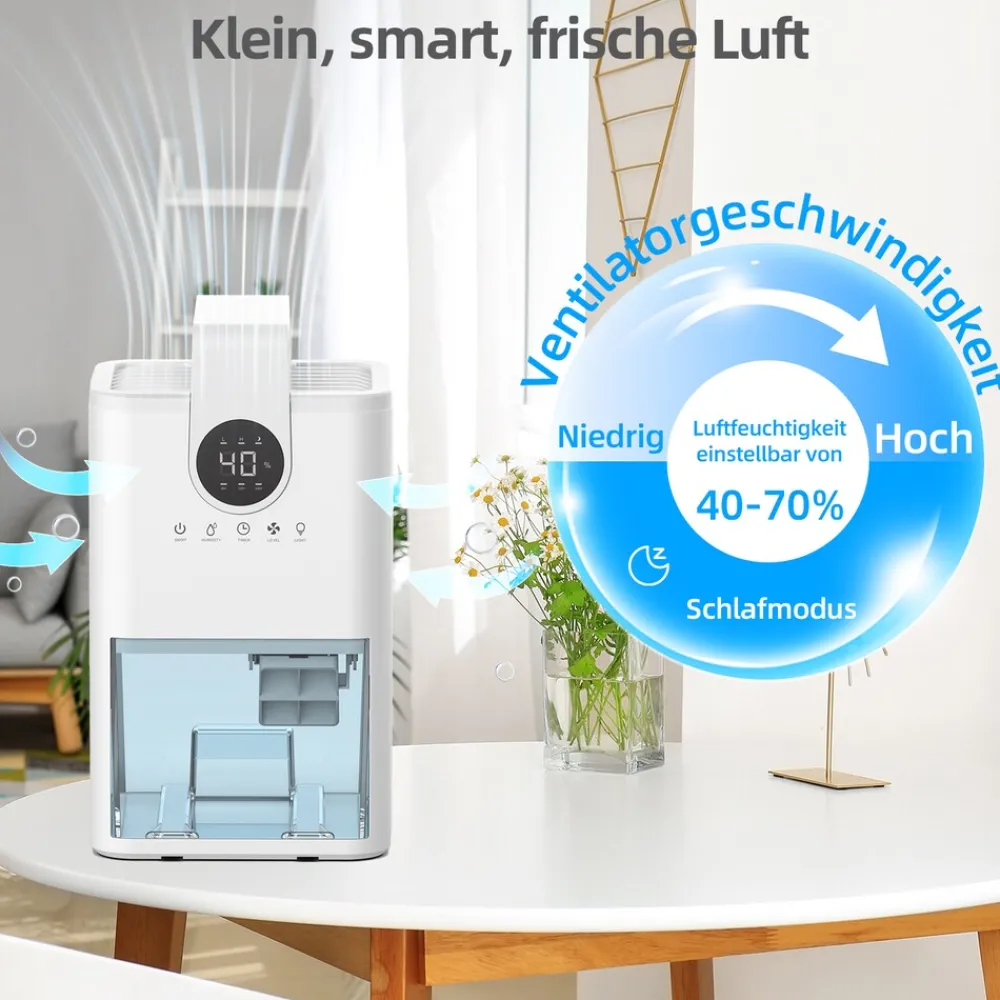 Mini-Luftentfeuchter mit 1 Liter Wassertank BC1LLEFHO1 ^ Be Cool