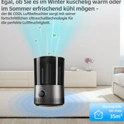 Be Cool Warm-/Kaltluft-Luftbefeuchter BCLB2402S Discount