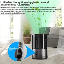 Be Cool Warm-/Kaltluft-Luftbefeuchter BCLB2402S Discount