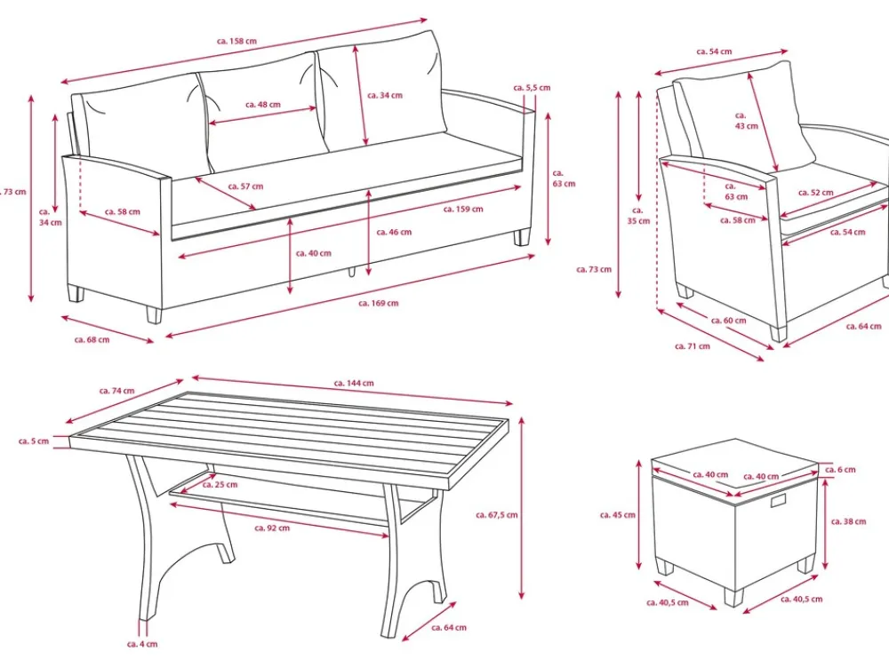 - Home & Garden® Dining Lounge "Prato II" bicolor ^ Bellavista Clearance