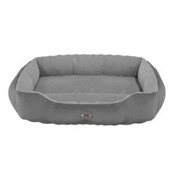 ® Hundebett SAMMY 65x50x16 cm, quadratisch, Polyester, rutschfest, inkl. Kauknochen ^ BENNO New