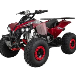 Actionbikes Motors Benzin-Jugend-Quad S-10, 125ccm, ATV, Gepäckträger, Not-Aus-Leine, Halbautomatik, Scheibenbremse Metallic/Rot Sale